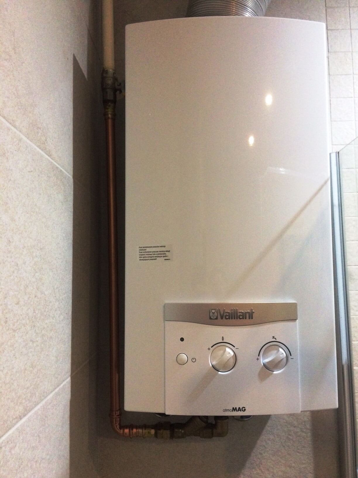 Podgrzewacz Vaillant – realizacja V-serwis